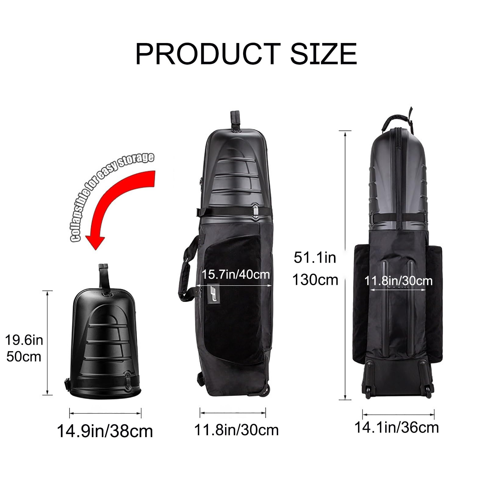 Amazon | 航空ゴルフトラベルバッグ、キャディバッグ，ハードトップと